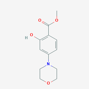 molecular formula C12H15NO4 B2409584 Methyl 2-hydroxy-4-morpholinobenzoate CAS No. 207850-94-0
