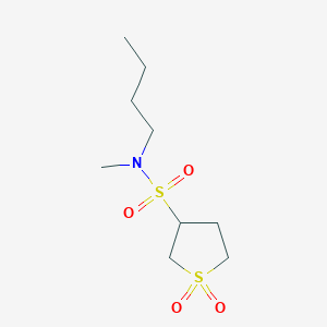 molecular formula C9H19NO4S2 B240963 N-butyl-N-methyltetrahydro-3-thiophenesulfonamide 1,1-dioxide 