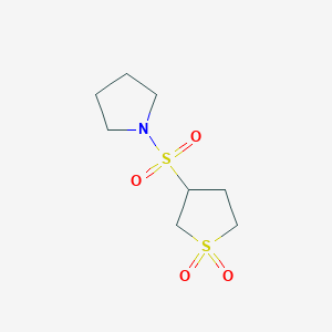 molecular formula C8H15NO4S2 B240965 1-[(1,1-Dioxidotetrahydro-3-thienyl)sulfonyl]pyrrolidine 