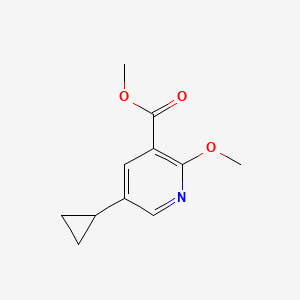 molecular formula C11H13NO3 B2409673 Methyl 5-cyclopropyl-2-methoxynicotinate CAS No. 888499-96-5