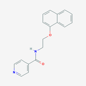 N-[2-(1-naphthyloxy)ethyl]isonicotinamide