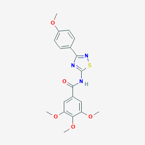 3,4,5-trimethoxy-N-[3-(4-methoxyphenyl)-1,2,4-thiadiazol-5-yl]benzamide
