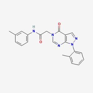 molecular formula C21H19N5O2 B2409759 N-(3-methylphenyl)-2-[1-(2-methylphenyl)-4-oxo-1H,4H,5H-pyrazolo[3,4-d]pyrimidin-5-yl]acetamide CAS No. 895009-09-3