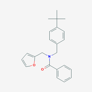 molecular formula C23H25NO2 B240977 N-(4-tert-butylbenzyl)-N-(2-furylmethyl)benzamide 