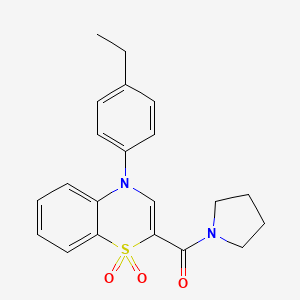 N-{4-[5-(3,4-dimethoxybenzyl)-1,2,4-oxadiazol-3-yl]phenyl}benzenesulfonamide