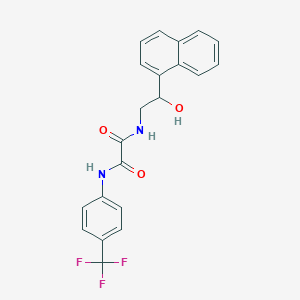 N1-(2-hydroxy-2-(naphthalen-1-yl)ethyl)-N2-(4-(trifluoromethyl)phenyl)oxalamide
