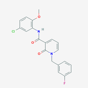 N-(5-chloro-2-methoxyphenyl)-1-(3-fluorobenzyl)-2-oxo-1,2-dihydropyridine-3-carboxamide