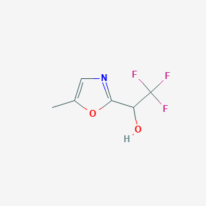 B2409872 2,2,2-Trifluoro-1-(5-methyl-1,3-oxazol-2-yl)ethanol CAS No. 2243508-79-2