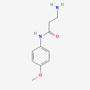 molecular formula C10H14N2O2 B2409926 3-amino-N-(4-methoxyphenyl)propanamide CAS No. 770652-56-7