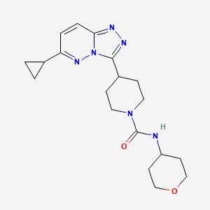4-{6-cyclopropyl-[1,2,4]triazolo[4,3-b]pyridazin-3-yl}-N-(oxan-4-yl)piperidine-1-carboxamide