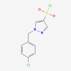 1-[(4-Chlorophenyl)methyl]pyrazole-4-sulfonyl chloride