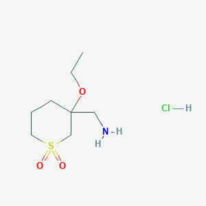 (3-Ethoxy-1,1-dioxothian-3-yl)methanamine;hydrochloride