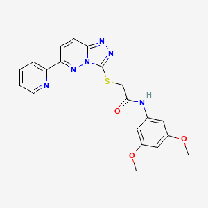 N-(3,5-dimethoxyphenyl)-2-((6-(pyridin-2-yl)-[1,2,4]triazolo[4,3-b]pyridazin-3-yl)thio)acetamide
