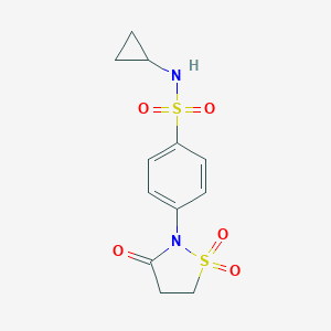 N-cyclopropyl-4-(1,1-dioxido-3-oxo-2-isothiazolidinyl)benzenesulfonamide