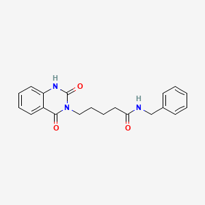 B2410025 N-benzyl-5-(2,4-dioxo-1H-quinazolin-3-yl)pentanamide CAS No. 1022598-59-9
