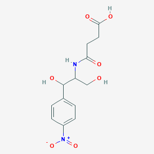 4-((1,3-Dihydroxy-1-(4-nitrophenyl)propan-2-yl)amino)-4-oxobutanoic acid