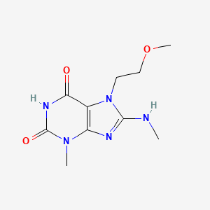 7-(2-Methoxyethyl)-3-methyl-8-(methylamino)purine-2,6-dione
