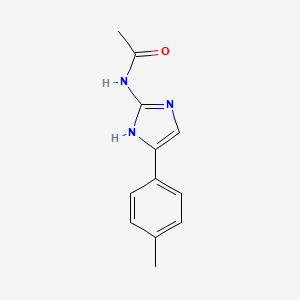 molecular formula C12H13N3O B2410049 N-[4-(4-Methylphenyl)-1H-imidazol-2-YL]acetamide CAS No. 160041-65-6