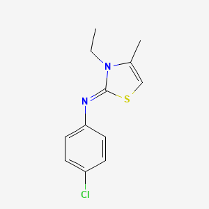 N-(4-chlorophenyl)-3-ethyl-4-methyl-1,3-thiazol-2-imine