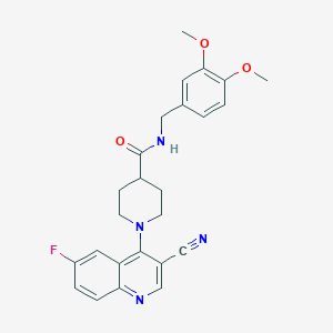 6-[5-(3,4-dimethoxyphenyl)-1,2,4-oxadiazol-3-yl]-4-ethyl-2H-1,4-benzoxazin-3(4H)-one