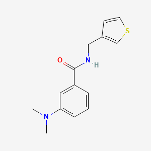 3-(dimethylamino)-N-(thiophen-3-ylmethyl)benzamide