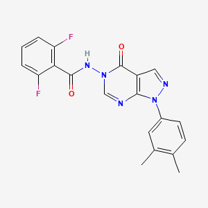 N-(1-(3,4-dimethylphenyl)-4-oxo-1H-pyrazolo[3,4-d]pyrimidin-5(4H)-yl)-2,6-difluorobenzamide