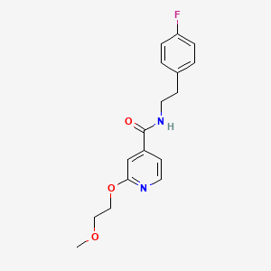 N-(4-fluorophenethyl)-2-(2-methoxyethoxy)isonicotinamide