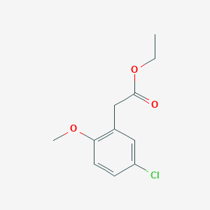 molecular formula C11H13ClO3 B2410093 Ethyl 2-(5-chloro-2-methoxyphenyl)acetate CAS No. 1050481-78-1