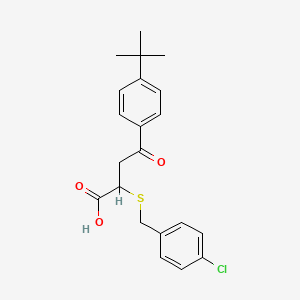 4-[4-(Tert-butyl)phenyl]-2-[(4-chlorobenzyl)sulfanyl]-4-oxobutanoic acid