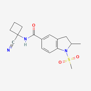 N-(1-cyanocyclobutyl)-1-methanesulfonyl-2-methyl-2,3-dihydro-1H-indole-5-carboxamide