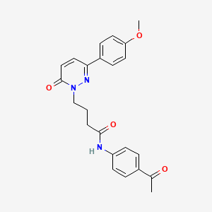 N-(4-acetylphenyl)-4-(3-(4-methoxyphenyl)-6-oxopyridazin-1(6H)-yl)butanamide