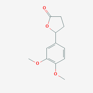 molecular formula C12H14O4 B241017 5-(3,4-Dimethoxyphenyl)-oxa-cyclopentan-2-one 