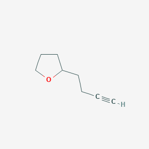 molecular formula C8H12O B2410174 2-(but-3-yn-1-yl)oxolane CAS No. 2229443-52-9