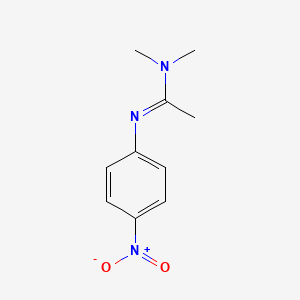 molecular formula C10H13N3O2 B2410193 N,N-dimethyl-N'-(4-nitrophenyl)ethanimidamide CAS No. 119724-89-9
