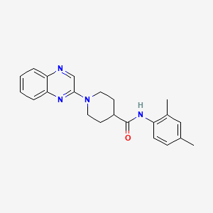 molecular formula C22H24N4O B2410206 N-(2,4-dimethylphenyl)-1-(quinoxalin-2-yl)piperidine-4-carboxamide CAS No. 946384-28-7