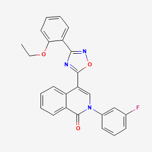 4-[3-(2-ethoxyphenyl)-1,2,4-oxadiazol-5-yl]-2-(3-fluorophenyl)isoquinolin-1(2H)-one