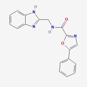 N-((1H-benzo[d]imidazol-2-yl)methyl)-5-phenyloxazole-2-carboxamide