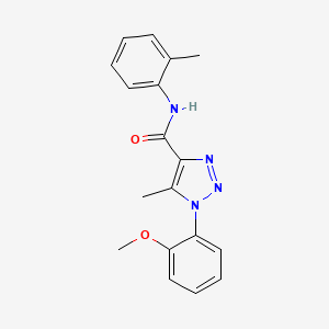 1-(2-methoxyphenyl)-5-methyl-N-(2-methylphenyl)-1H-1,2,3-triazole-4-carboxamide