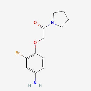2-(4-Amino-2-bromophenoxy)-1-(pyrrolidin-1-yl)ethanone