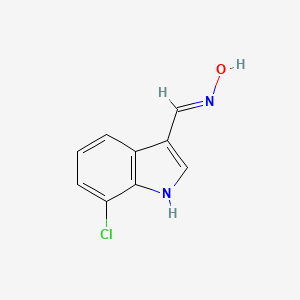 1h-Indole-3-carbaldehyde,7-chloro-,oxime