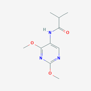 molecular formula C10H15N3O3 B2410226 N-(2,4-DIMETHOXYPYRIMIDIN-5-YL)-2-METHYLPROPANAMIDE CAS No. 1797974-54-9