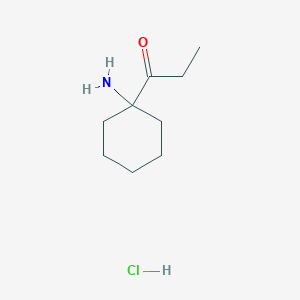 1-(1-Aminocyclohexyl)propan-1-one;hydrochloride