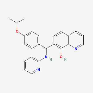 7-[(4-Propan-2-yloxyphenyl)-(pyridin-2-ylamino)methyl]quinolin-8-ol