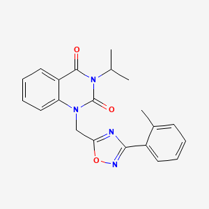 3-isopropyl-1-((3-(o-tolyl)-1,2,4-oxadiazol-5-yl)methyl)quinazoline-2,4(1H,3H)-dione