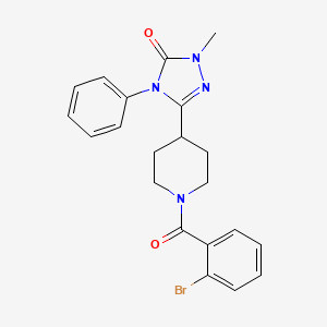 3-(1-(2-bromobenzoyl)piperidin-4-yl)-1-methyl-4-phenyl-1H-1,2,4-triazol-5(4H)-one