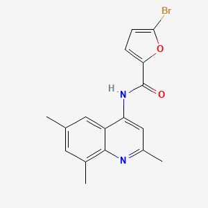 5-bromo-N-(2,6,8-trimethylquinolin-4-yl)furan-2-carboxamide
