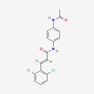 (2E)-N-[4-(acetylamino)phenyl]-3-(2,6-dichlorophenyl)prop-2-enamide