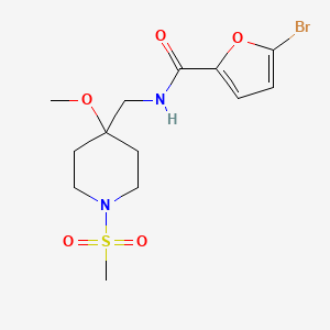 5-bromo-N-[(1-methanesulfonyl-4-methoxypiperidin-4-yl)methyl]furan-2-carboxamide