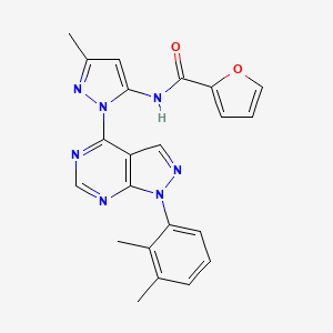 N-(1-(1-(2,3-dimethylphenyl)-1H-pyrazolo[3,4-d]pyrimidin-4-yl)-3-methyl-1H-pyrazol-5-yl)furan-2-carboxamide
