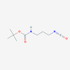 molecular formula C9H16N2O3 B2410323 tert-butyl N-(3-isocyanatopropyl)carbamate CAS No. 76197-73-4